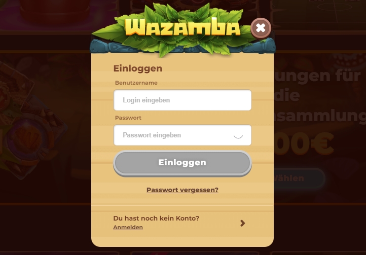 Wazamba Casino Login